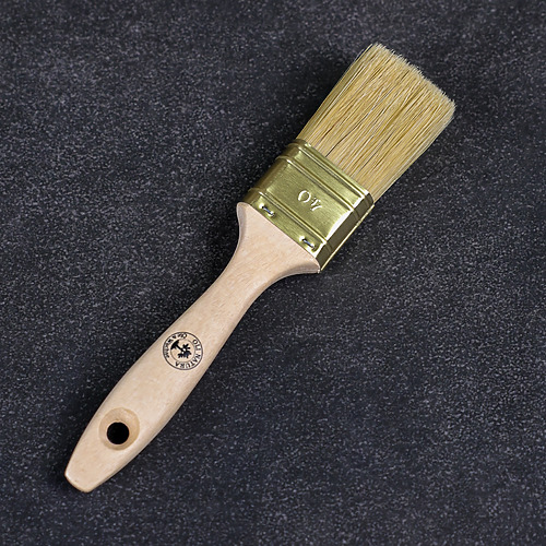 oli-natura-holzoelpinsel-2 Draufsicht auf OLI-NATURA Ölpinsel 40 mm mit Borstenmischung zum gleichmäßigen Auftragen von Holzöl