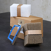 OLI-NATURA Pad-Set klein mit Massier- und Polierpads Seitenansicht