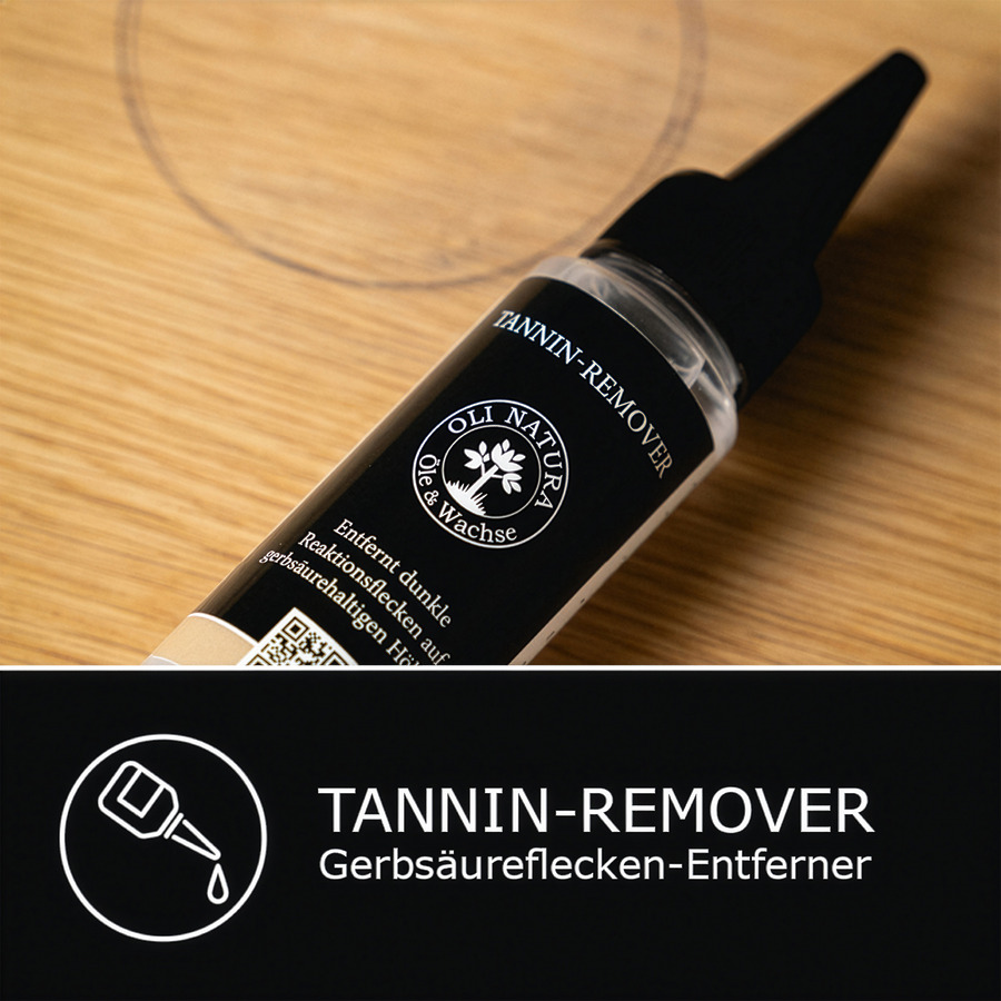 oli-natura-tannin-remover-schwarze-flecken-eiche OLI-NATURA Tannin Remover gegen schwarze Flecken auf Eichenholz